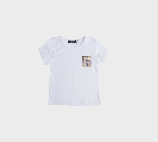 Barbie Richa Baby Tee- White