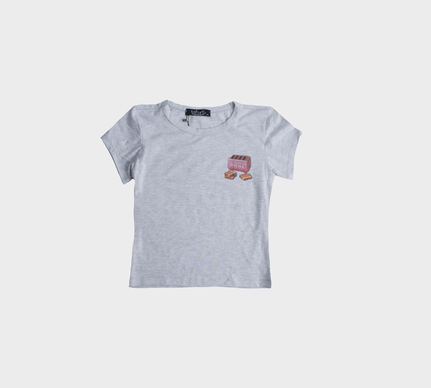 Toaster Baby Tee- Grey