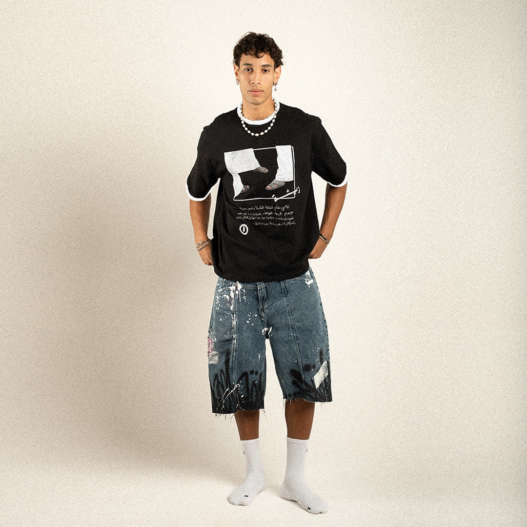 G01 Tee- Black/White