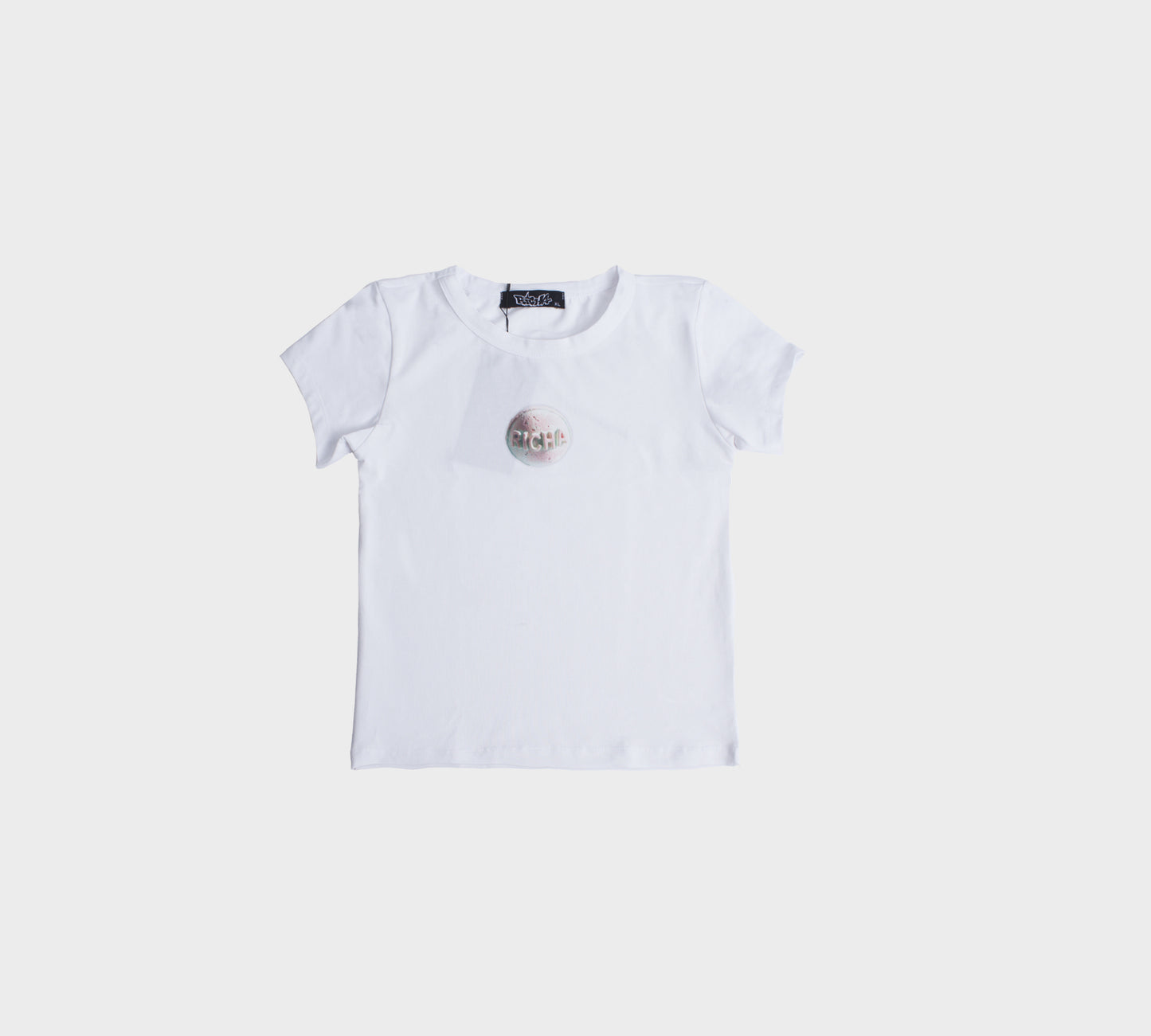 Bath Bomb Baby Tee- White