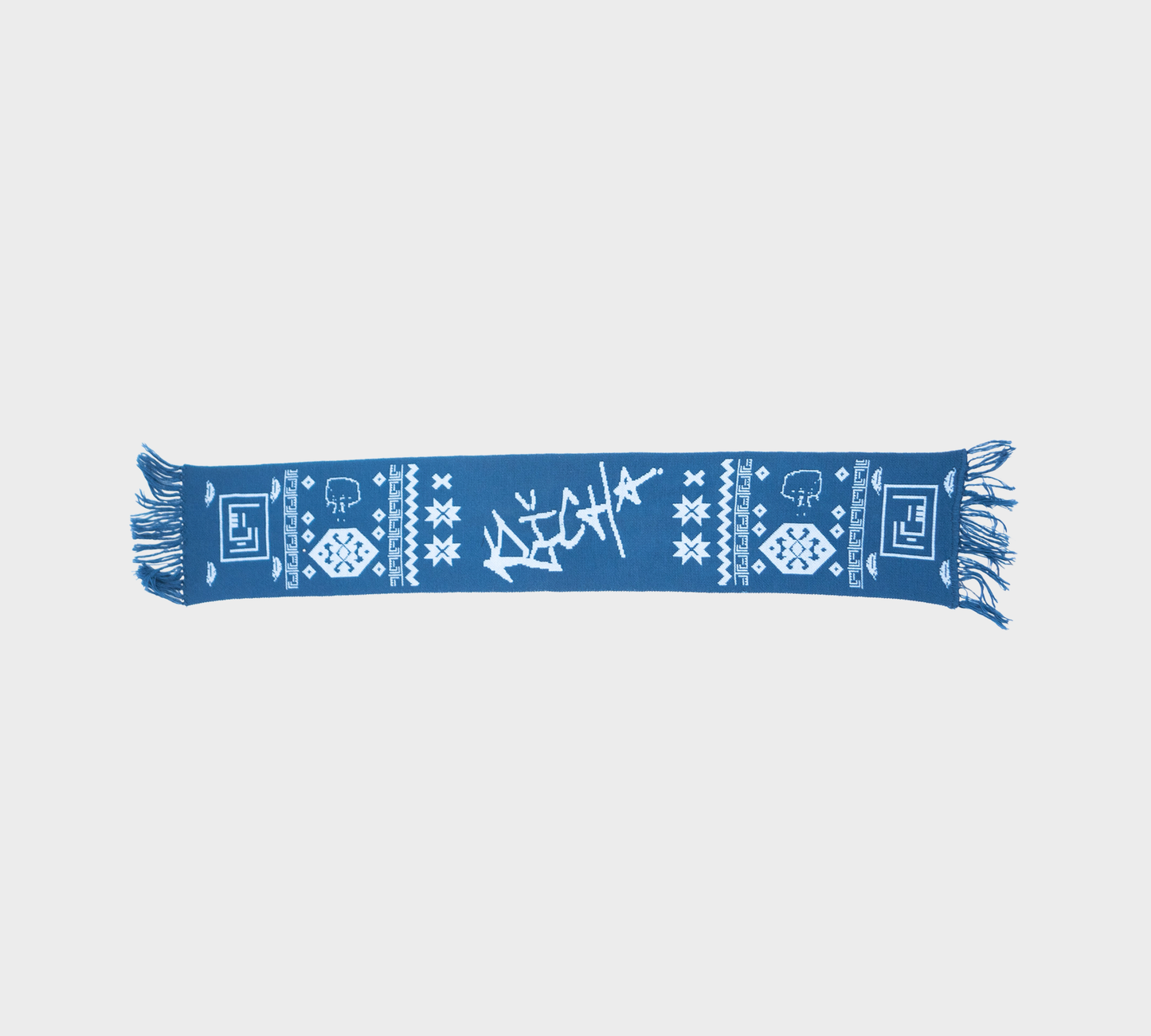 RIQSHA Knit Scarf- Blue