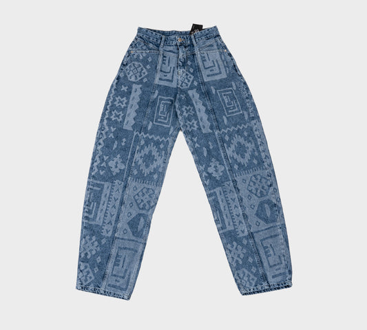 RIQSHA Pattern Denim Pants