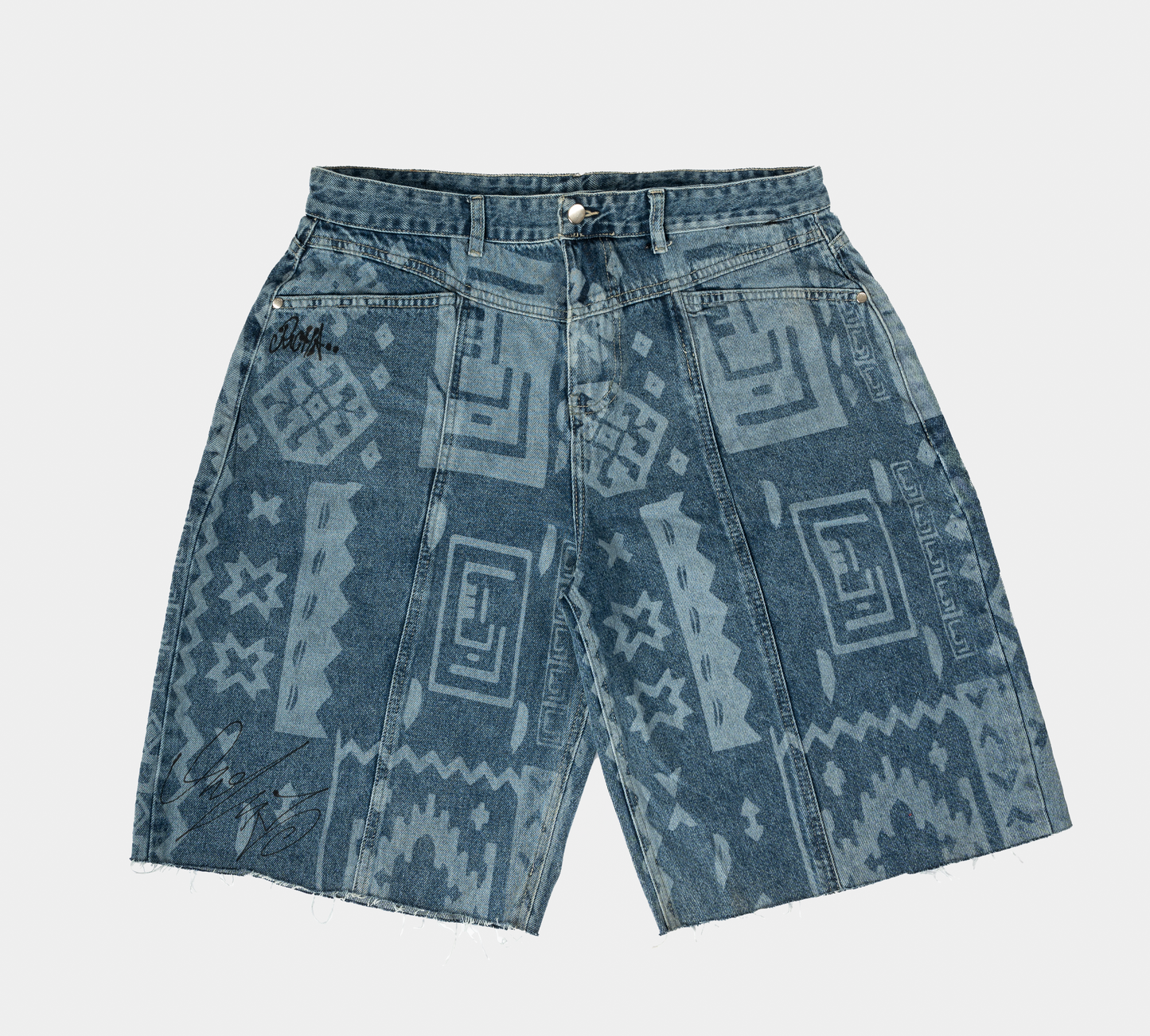 RIQSHA Denim Jorts 001- BLUE
