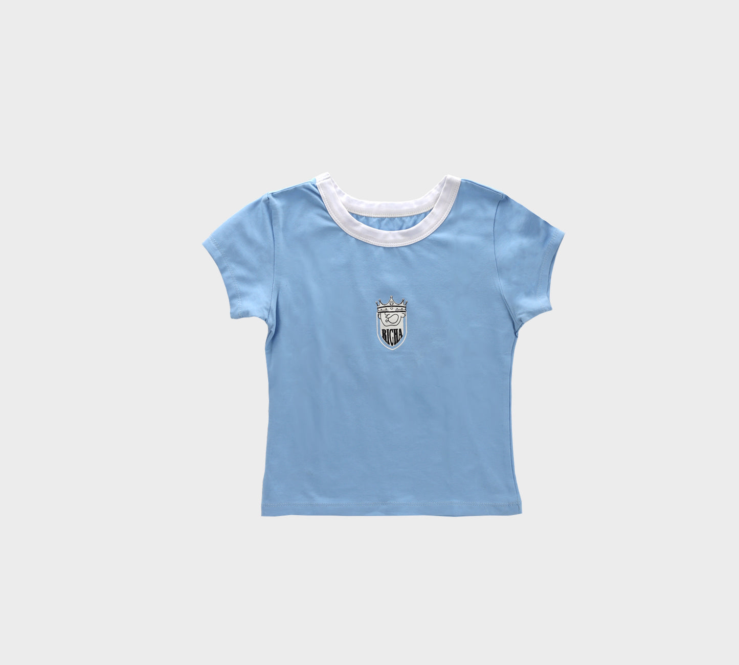 RICHA BABY TEE - BLUE/WHITE